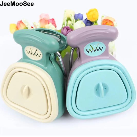 Foldable Dog Pooper Scooper with Built-in Waste Bag Dispenser | One-Hand Portable Pet Waste Picker