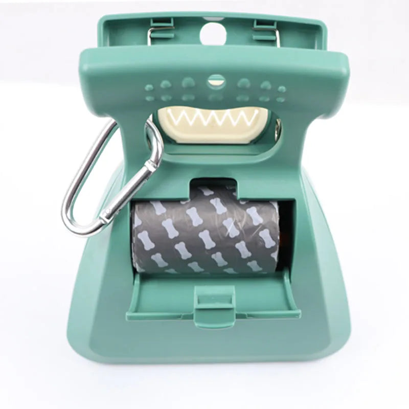 Foldable Dog Pooper Scooper with Built-in Waste Bag Dispenser | One-Hand Portable Pet Waste Picker