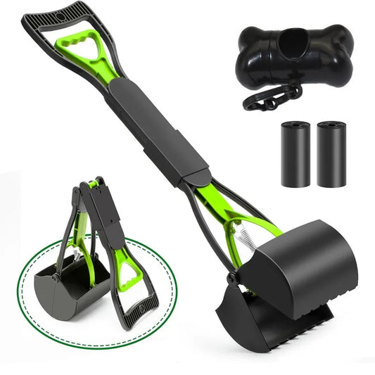 Pooper Scooper for Large Small Dogs Long Handle Poop Scoop for Yard Grass Gravel Dog Poop Grabber with High Strength Material