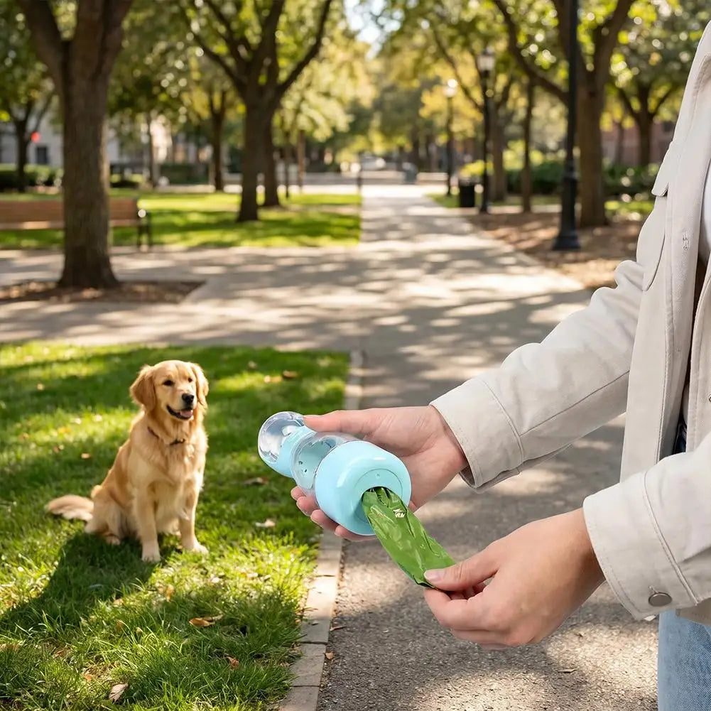 3-in-1 Dog Travel Water Bottle, Leak-Proof Pet Water & Feeder Dispenser for Outdoor Activities Multifunctional Dog Water Cup