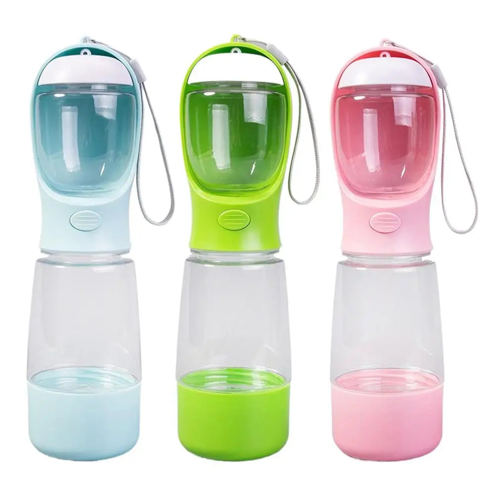 3-in-1 Dog Travel Water Bottle, Leak-Proof Pet Water & Feeder Dispenser for Outdoor Activities Multifunctional Dog Water Cup