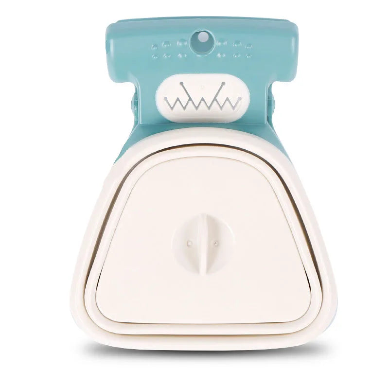 Foldable Dog Pooper Scooper with Built-in Waste Bag Dispenser | One-Hand Portable Pet Waste Picker