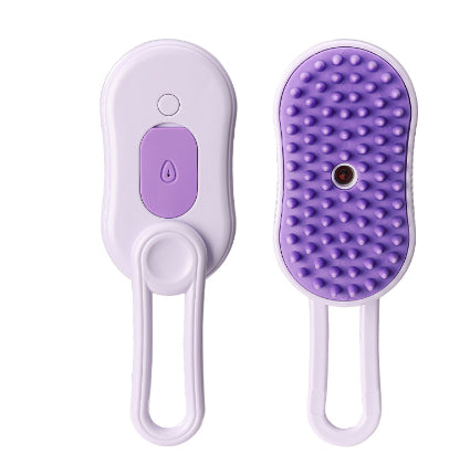 SteamGroom™ 3-in-1 Pet Grooming Brush – Spray, Massage & Deshedding Tool